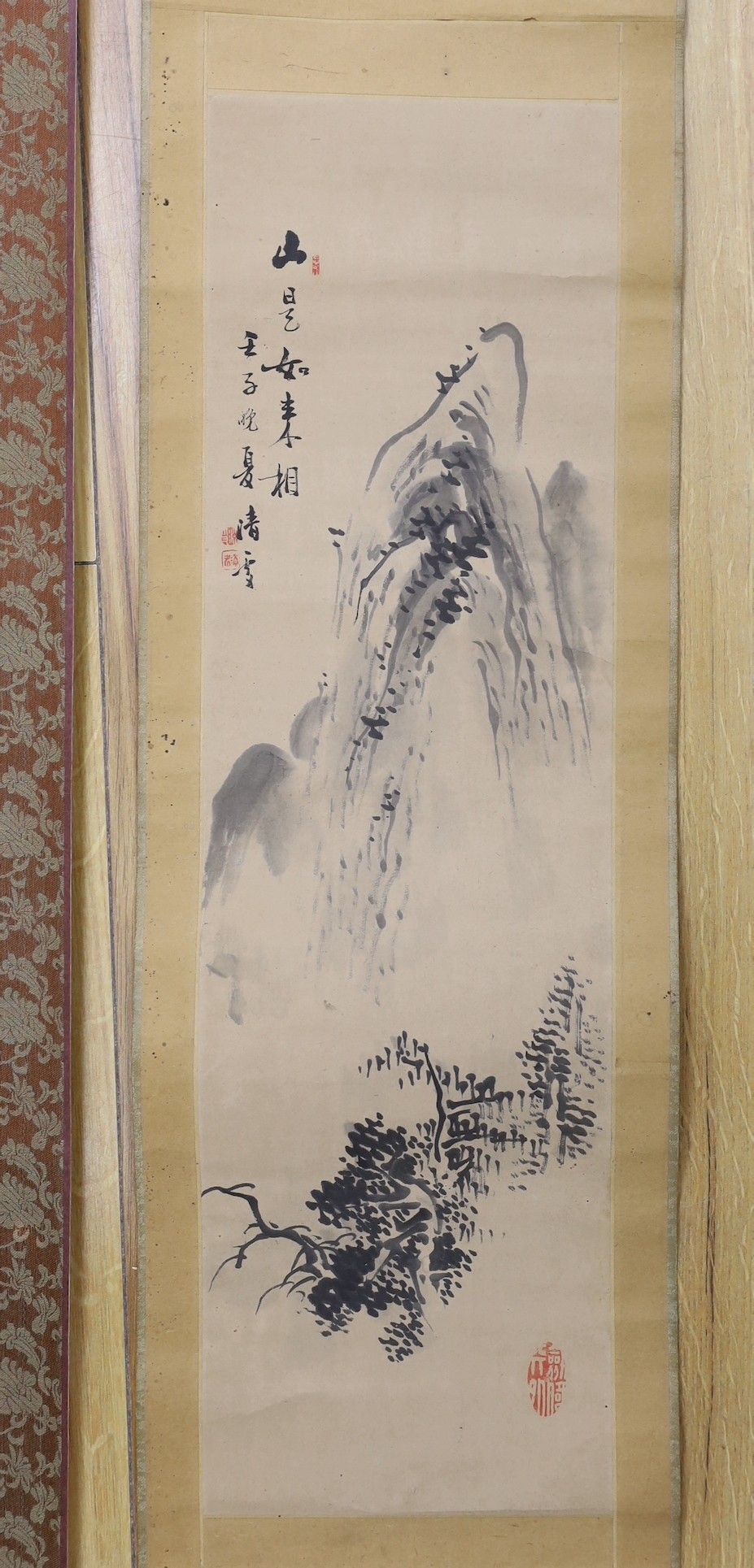 Two Chinese scroll pictures